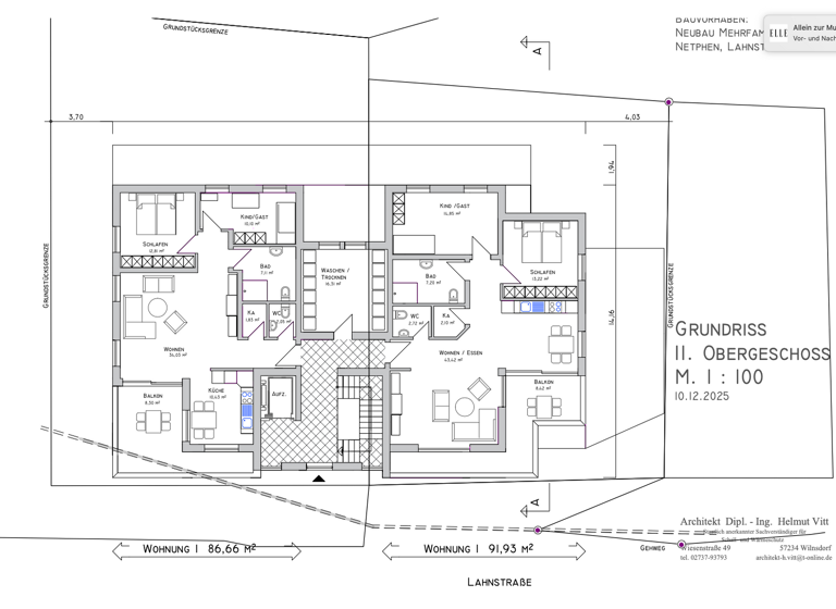 Wohnung zum Kauf provisionsfrei 337.000 € 86,7 m² Netphen 57250