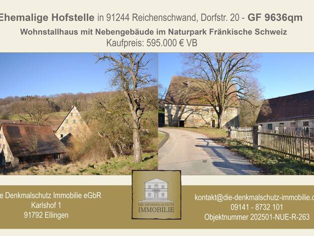 Haus zum Kauf 595.000 € 218 m² 9.636 m² Grundstück Dorfstr. 20 Leuzenberg Reichenschwand 91244