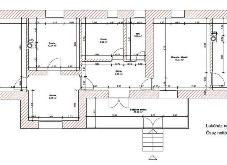 Einfamilienhaus zum Kauf 243.600 € 4 Zimmer 103 m² 1.500 m² Grundstück Vonyarcvashegy 8314