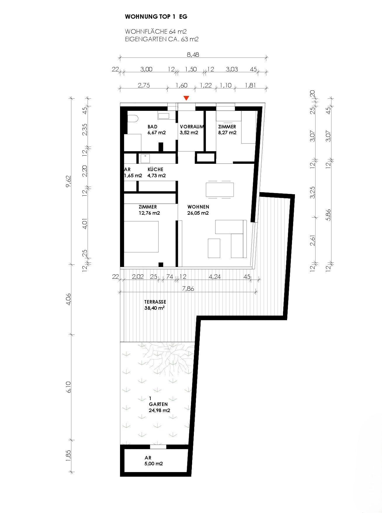 Wohnung zum Kauf 269.000 € 3 Zimmer 64 m²<br/>Wohnfläche Kematen an der Krems 4531