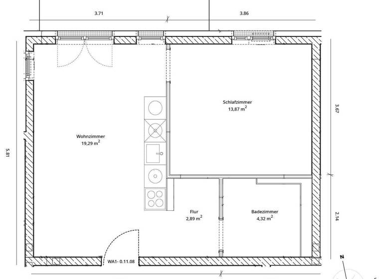 Wohnung zur Miete - Erstbezug 1.037 € 2 Zimmer 51,8 m² EG Am Maselakepark 33 Spandau Berlin 13587