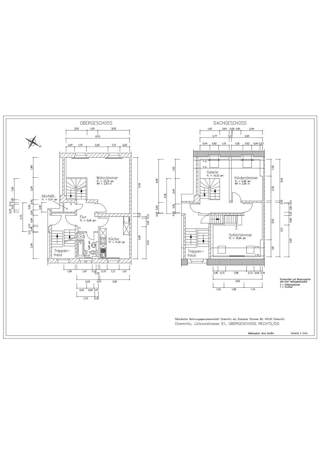 Maisonette zur Miete 501 € 3 Zimmer 82,2 m²<br/>Wohnfläche 1.<br/>Geschoss Lützowstraße 61 Kappel 821 Chemnitz 09119