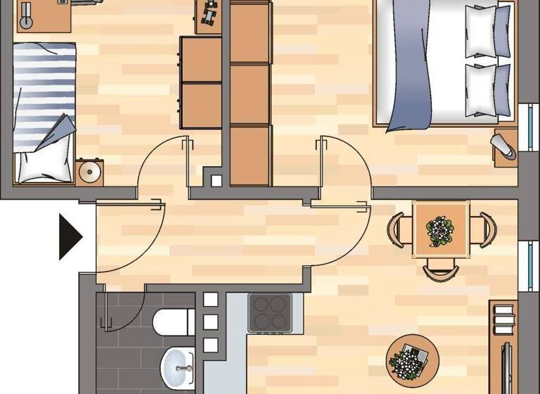 Wohnung zur Miete 389 € 2,5 Zimmer 48,9 m² EG frei ab 03.05.2026 August-Schmidt-Straße 6 Mitte Bergkamen 59192