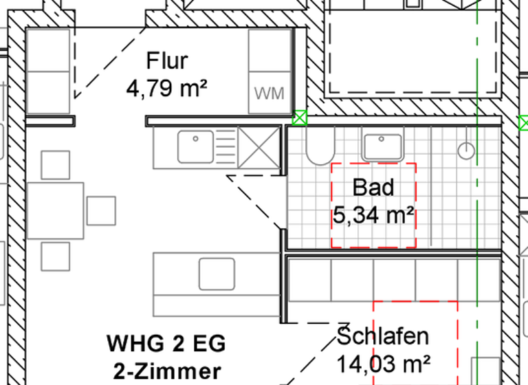 Penthouse zum Kauf provisionsfrei 325.975 € 2 Zimmer 55,3 m² 1. Geschoss frei ab sofort Pistlgasse 6-8 Weilheim Weilheim in Oberbayern 82362