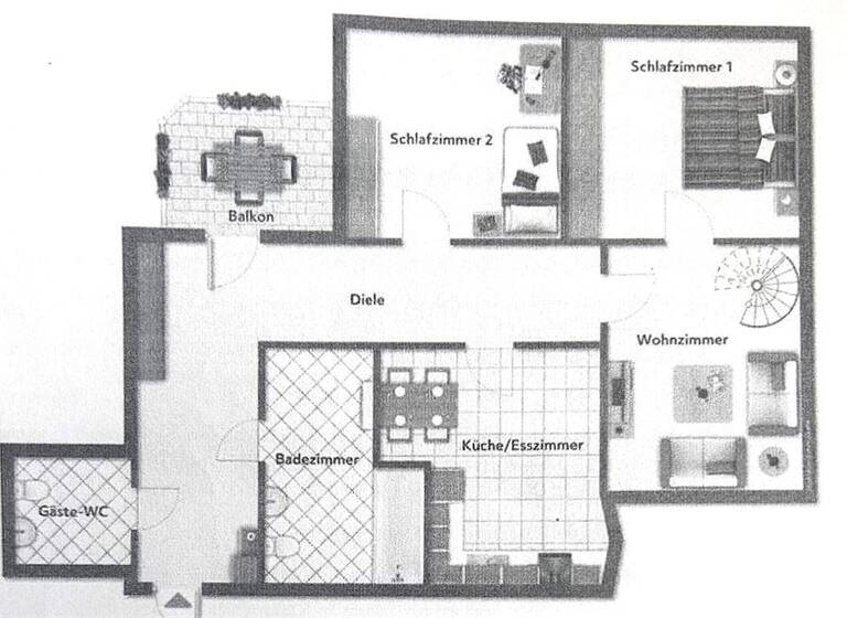 Wohnung zum Kauf 134.950 € 3,5 Zimmer 82 m²<br/>Wohnfläche 2.<br/>Geschoss Obermarxloh Duisburg 47166