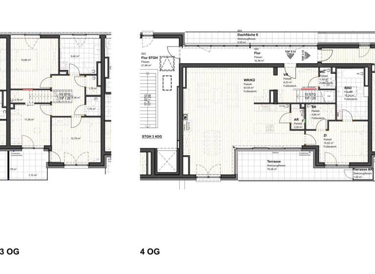 Penthouse zum Kauf - Erstbezug 1.500.000 € 5 Zimmer 174,1 m² 3. Geschoss Lichtenfelsgasse Innere Stadt Klagenfurt am Wörthersee 9020