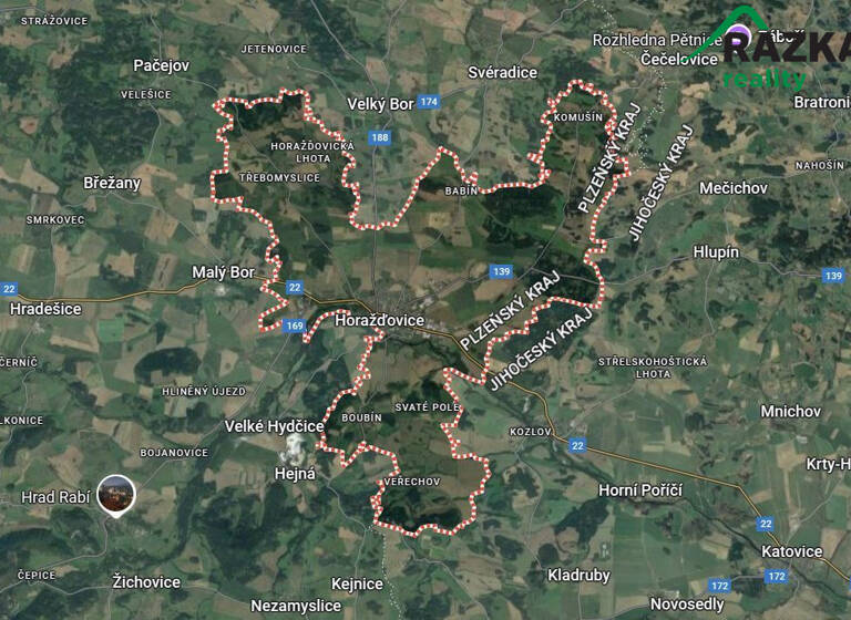 Land-/Forstwirtschaft zum Kauf 716.624 CZK Horazdovice 34101