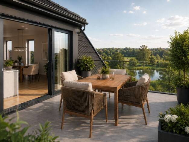 Wohnung zum Kauf - Erstbezug provisionsfrei 688.000 € 3,5 Zimmer 118 m² 2 Geschosse Eckenhaid Eckental 90542
