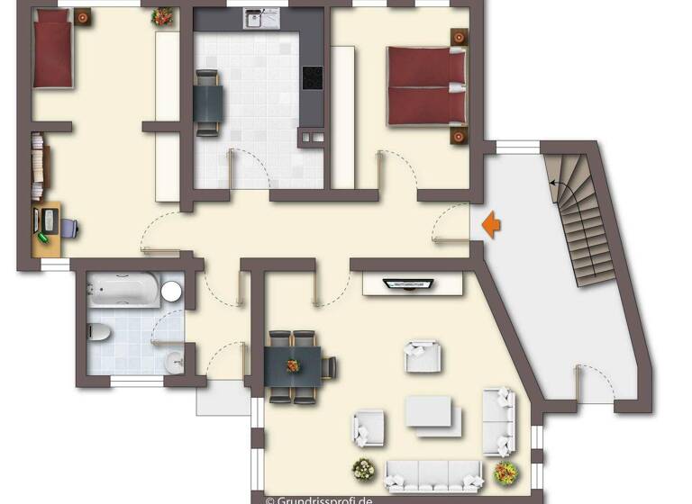 Wohnung zur Miete 700 € 4 Zimmer 100 m² frei ab 15.04.2026 Obervorschützer Straße 21 Maden Gudensberg 34281