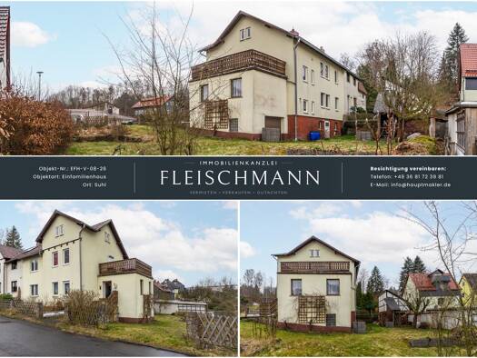 Doppelhaushälfte zum Kauf provisionsfrei 130.000 € 7 Zimmer 196,7 m² 544 m² Grundstück An der Fahrt 4 Suhl Suhl / Heinrichs 98529