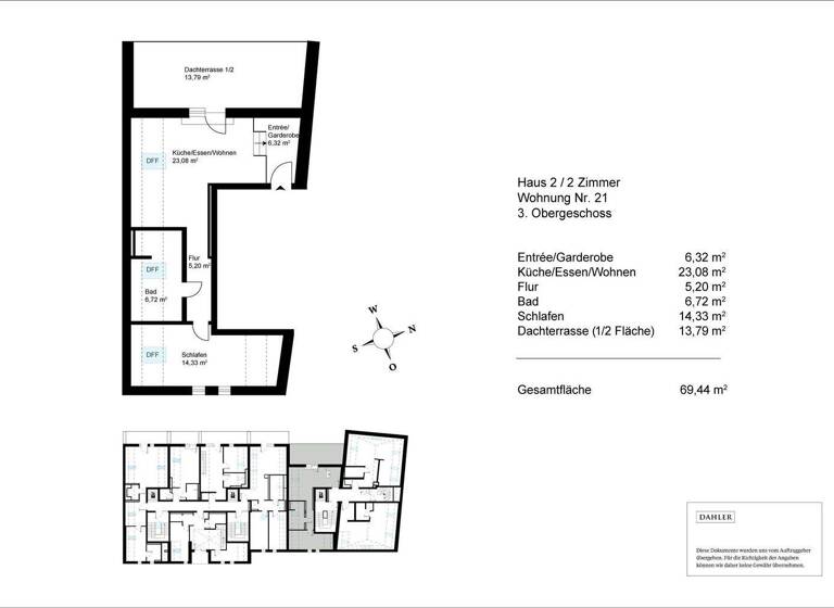 Wohnung zum Kauf - Erstbezug 436.778 € 2 Zimmer 69,4 m² 3. Geschoss Hofkirchen 94544