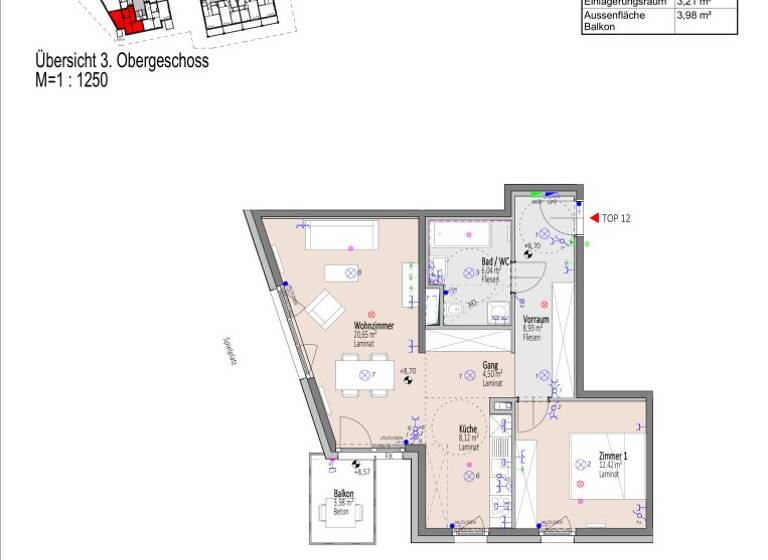 Wohnung zum Kauf - Erstbezug 196.210 € 2 Zimmer 60,7 m² 3. Geschoss Elisabeth Bollenberger - Gasse Wiener Neustadt 2700