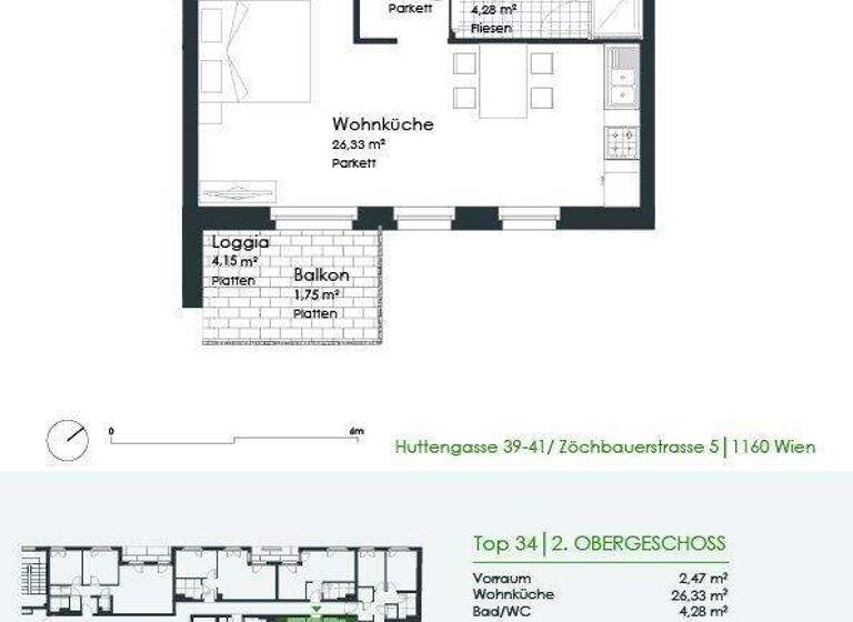 Studio zur Miete 643 € 1 Zimmer 31,7 m² 3. Geschoss frei ab 01.06.2026 Zöchbauerstraße 5 Wien 1160