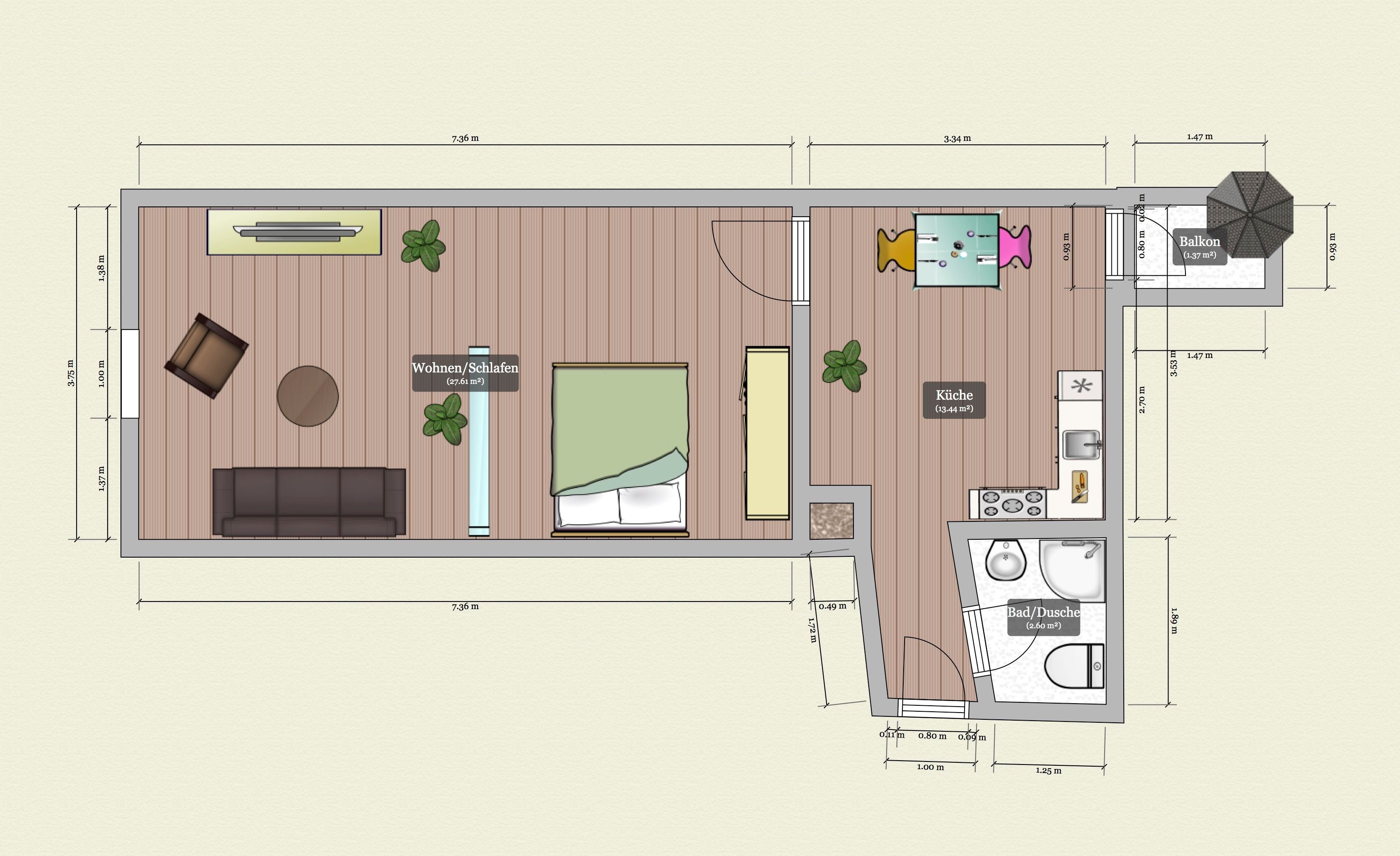 Studio zur Miete 445 € 2 Zimmer 43 m²<br/>Wohnfläche 2.<br/>Geschoss 01.04.2025<br/>Verfügbarkeit Stadtplatz 14 Bogen Bogen 94327