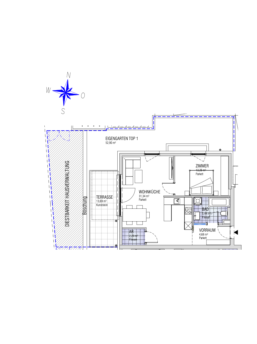 Wohnung zum Kauf 359.000 € 2 Zimmer 57 m²<br/>Wohnfläche EG<br/>Geschoss Lind Villach(Stadt) 9500