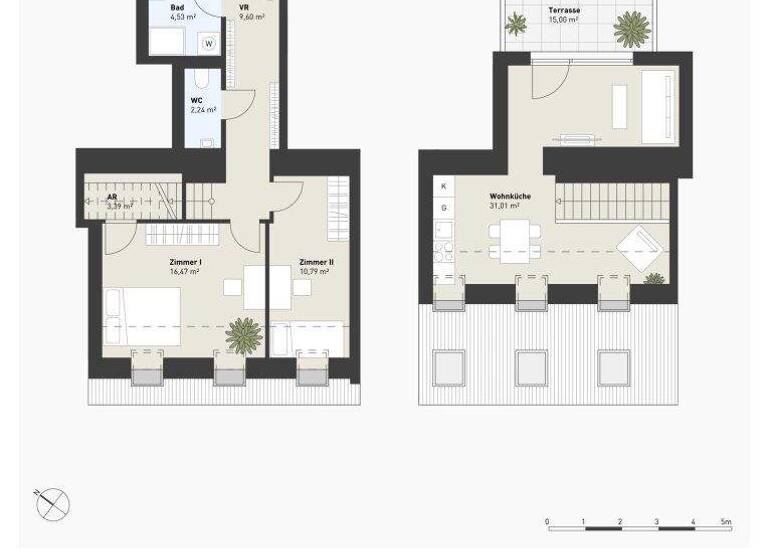 Wohnung zum Kauf - Erstbezug 639.000 € 3 Zimmer 78 m² Vorgartenstraße Wien 1200