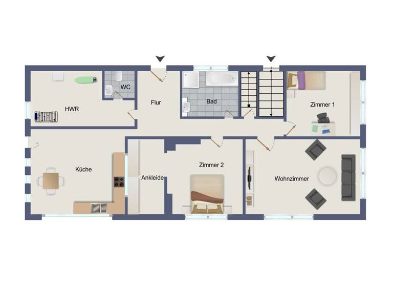 Wohnung zur Miete 1.190 € 3 Zimmer 113 m²<br/>Wohnfläche 01.07.2025<br/>Verfügbarkeit Wiesmoor Wiesmoor 26639