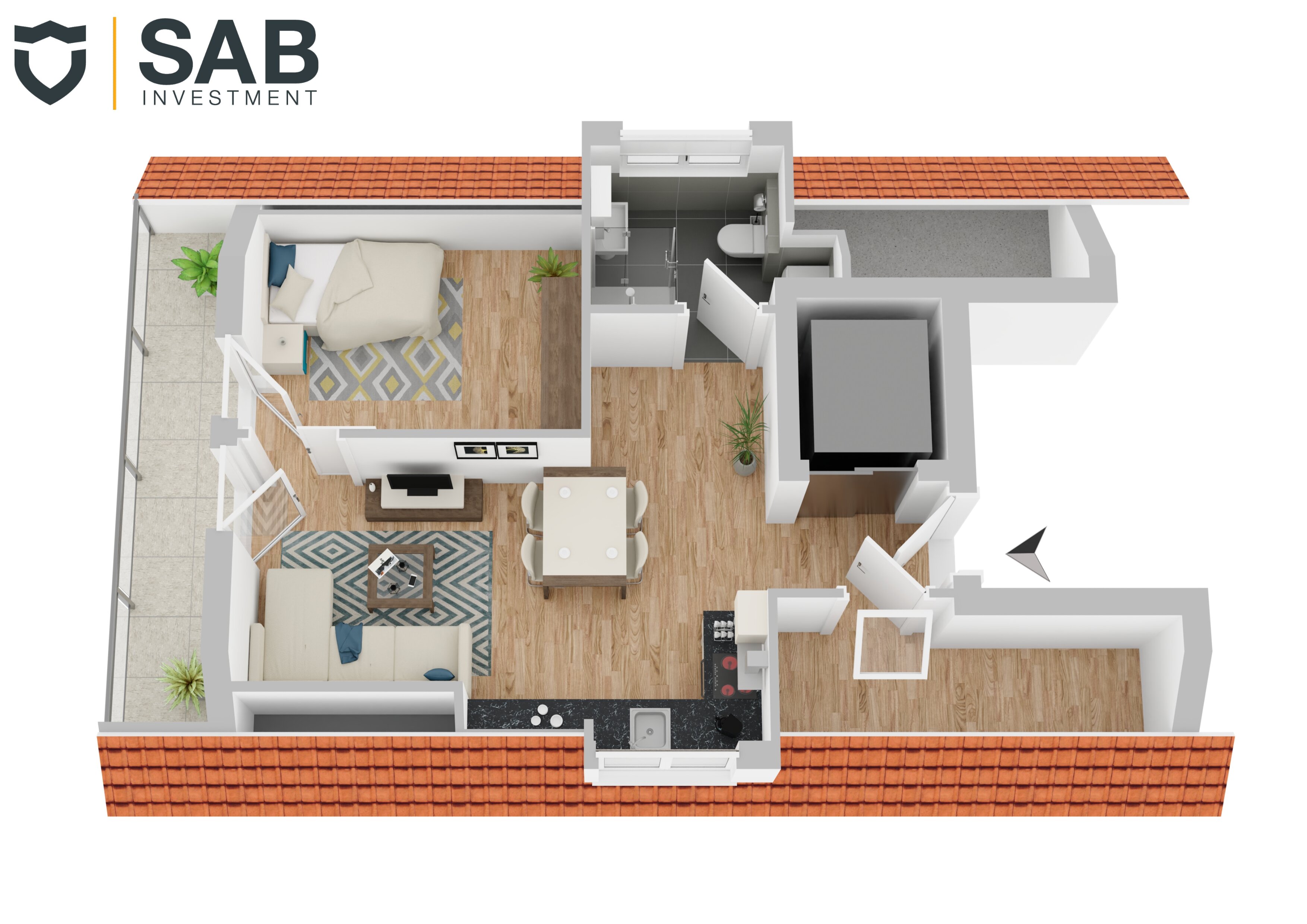 Studio zum Kauf 224.700 € 2 Zimmer 39,6 m²<br/>Wohnfläche 1.<br/>Geschoss Thomasburg Oldenburg 26131