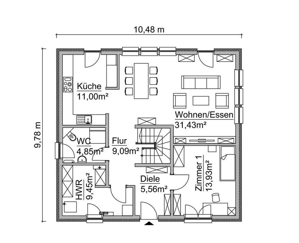 Einfamilienhaus zum Kauf 366.220 € 5 Zimmer 159 m²<br/>Wohnfläche 754 m²<br/>Grundstück Kitzscher Kitzscher 04567