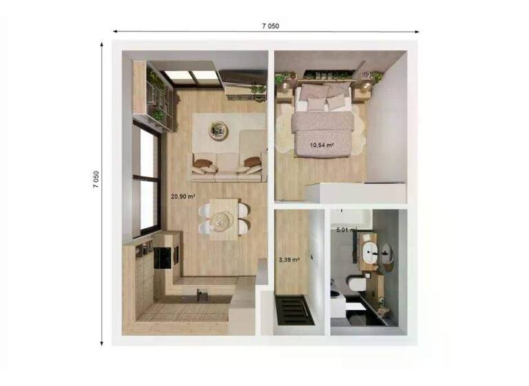 Haus zum Kauf 87.400 € 2 Zimmer 40 m²