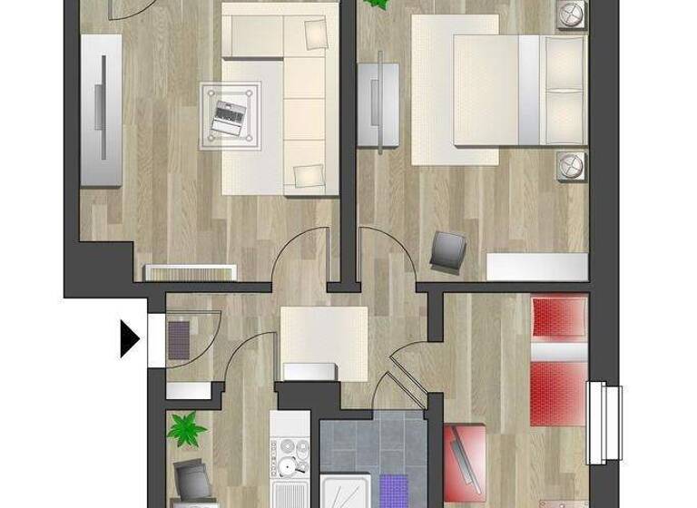 Wohnung zur Miete 420 € 3 Zimmer 61,5 m² 1. Geschoss frei ab 01.10.2026 Blankenburgstr. 17 Furth Chemnitz 09114