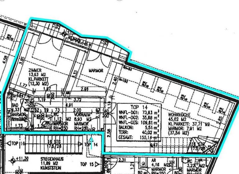 Wohnung zum Kauf 680.000 € 3 Zimmer 110 m² Wien 1130