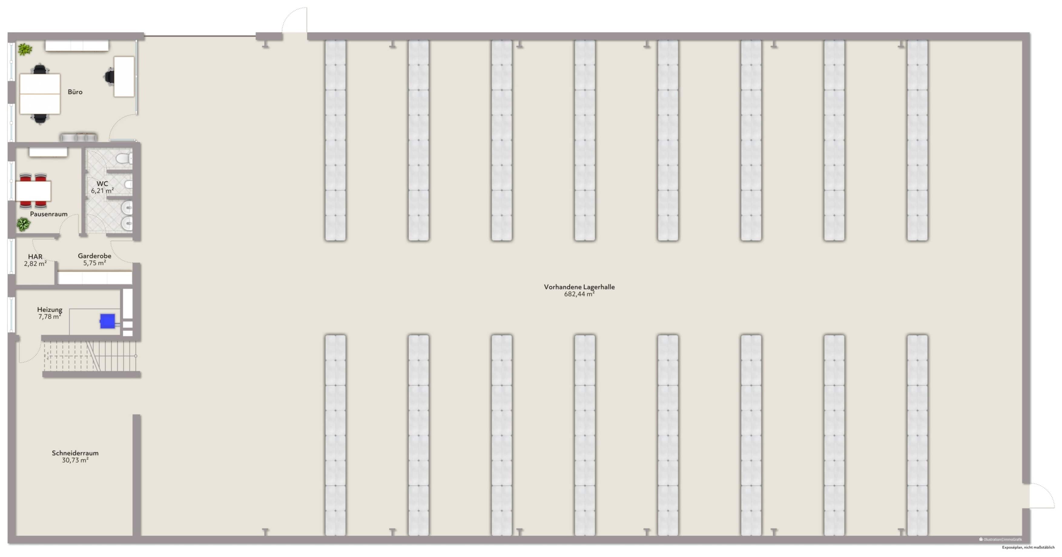 Lagerhalle zum Kauf 932,5 m²<br/>Lagerfläche Emstekerfeld Cloppenburg 49661