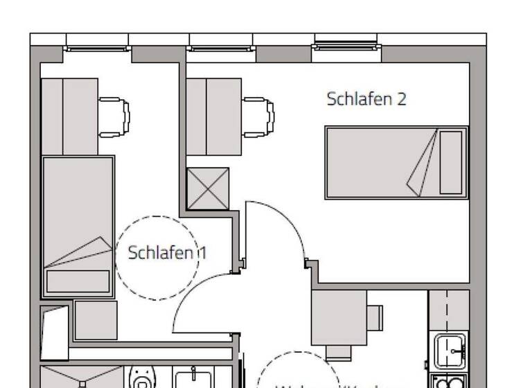 Wohnung zum Kauf 199.900 € 2 Zimmer 35 m² 4. Geschoss Grombühl Würzburg 97076