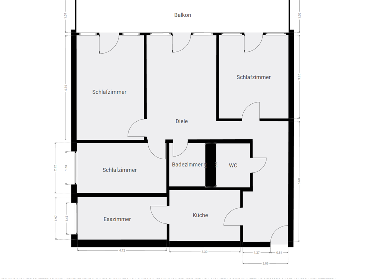 Wohnung zum Kauf 99.000 € 5,5 Zimmer 92 m² 7. Geschoss Innenstadt Ahlen 59229