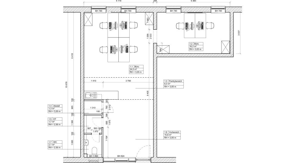 Bürofläche zur Miete provisionsfrei 340 € 8 m²<br/>Bürofläche Max-Brauer-Allee Altona - Nord Hamburg 22769