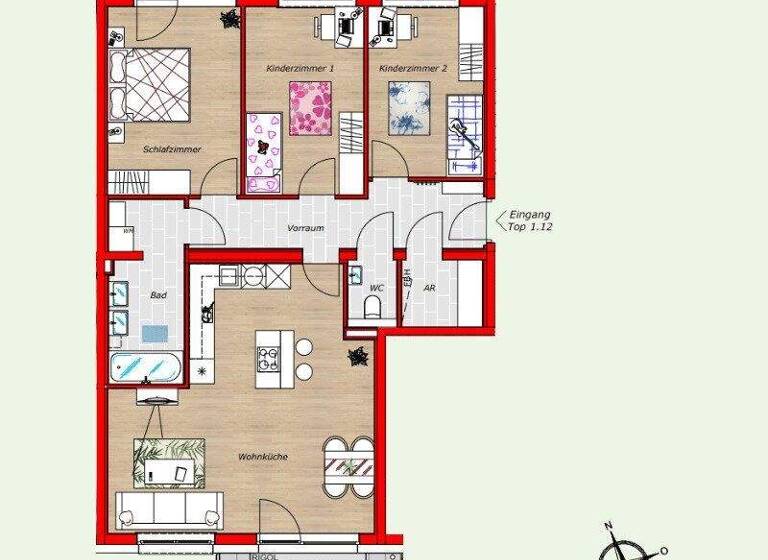 Wohnung zum Kauf - Erstbezug 418.900 € 4 Zimmer 96 m² Josef-Fischer-Gasse Bruck an der Leitha 2460