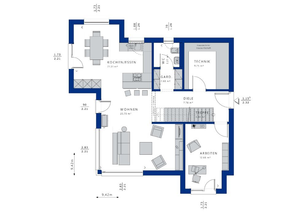 Einfamilienhaus zum Kauf provisionsfrei 439.228 € 5 Zimmer 135 m²<br/>Wohnfläche 668 m²<br/>Grundstück Eibenstock Eibenstock 08309