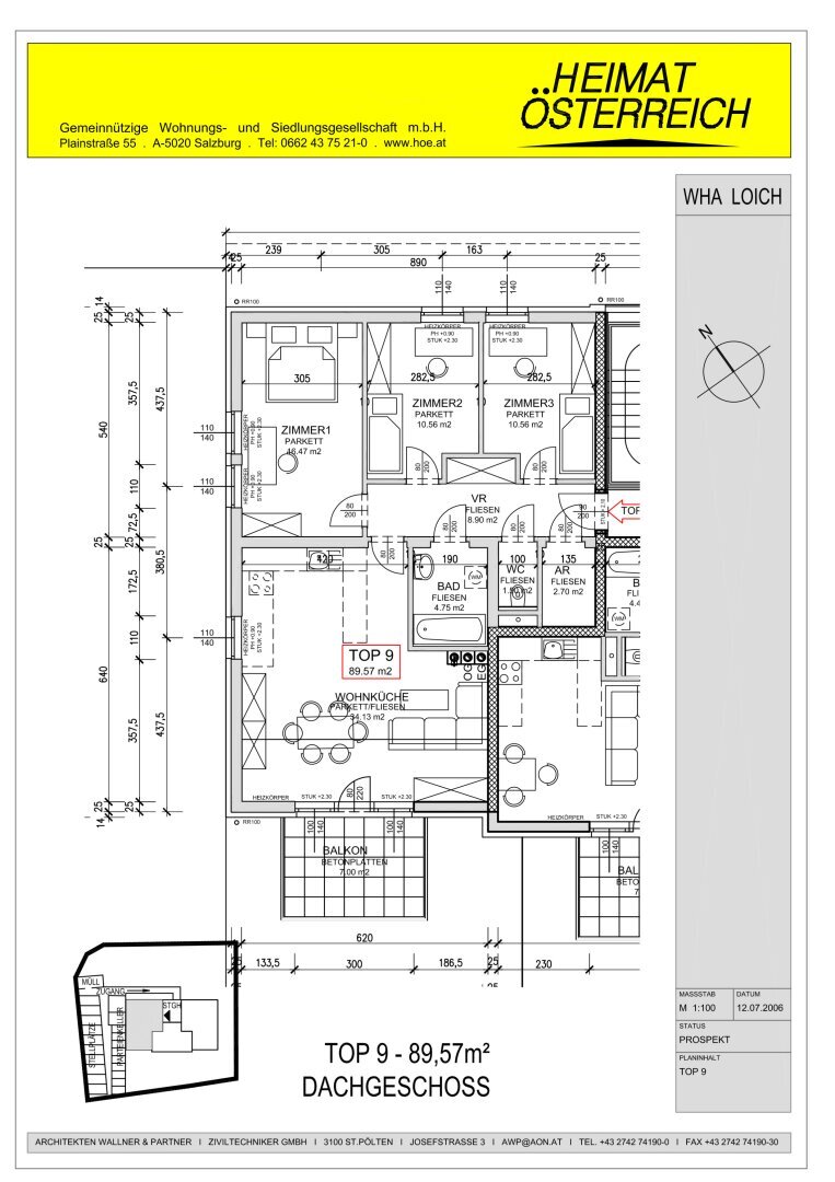 Wohnung zur Miete 776 € 4 Zimmer 89,7 m²<br/>Wohnfläche Dobersnigg Loich 3211