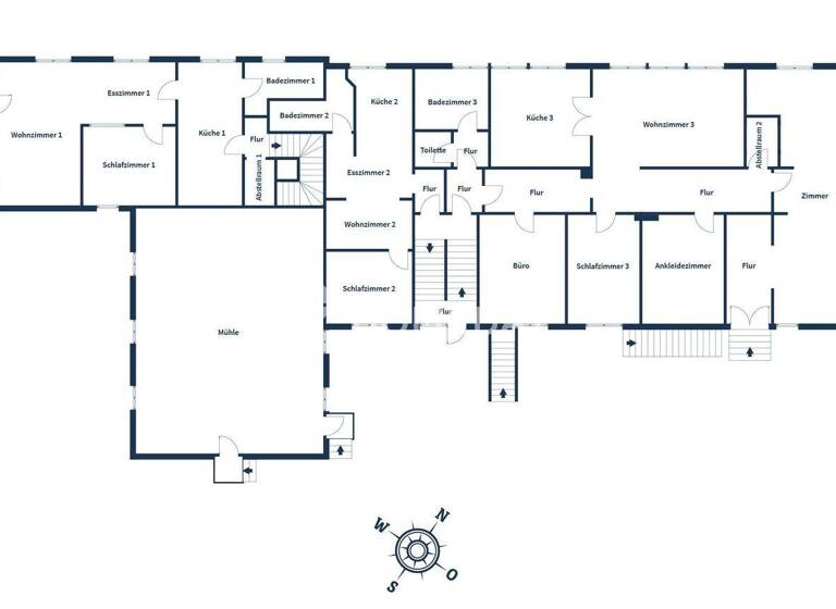 Mehrfamilienhaus zum Kauf 1.293.000 € 26 Zimmer 687 m² 5.521 m² Grundstück Burg-Hohenstein Hohenstein 65329