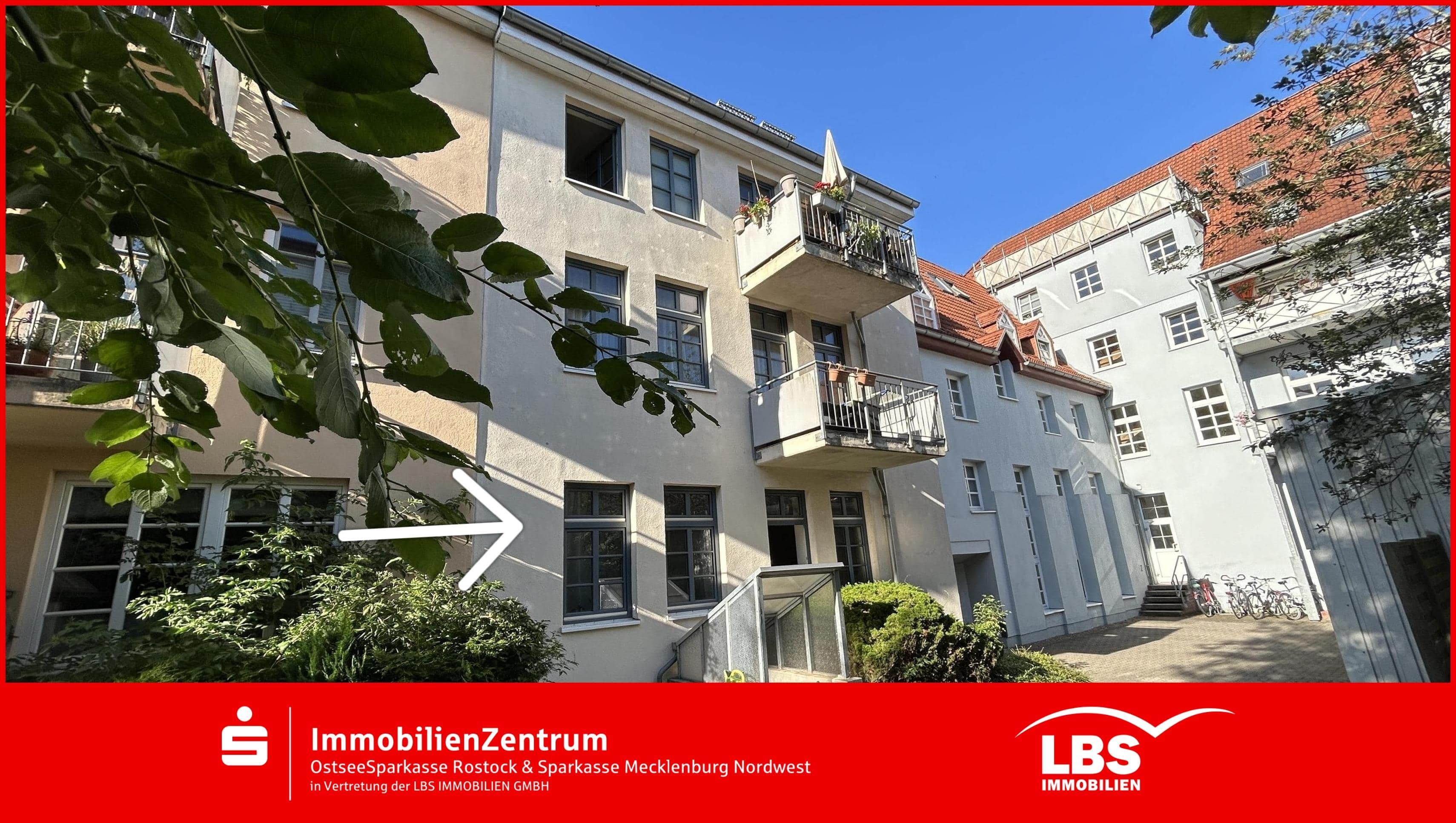 Wohnung zum Kauf provisionsfrei 109.000 € 2 Zimmer 46,7 m²<br/>Wohnfläche Stadtmitte Rostock 18055