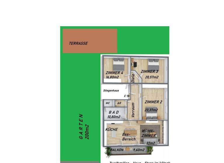 Wohnung zum Kauf 350.000 € 4 Zimmer 123 m² 1. Geschoss Straßgang Graz 8054
