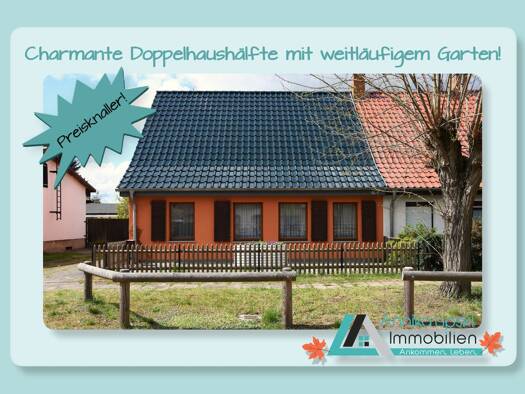 Doppelhaushälfte zum Kauf 160.000 € 4 Zimmer 113,6 m² 1.614 m² Grundstück frei ab sofort Kurtschlag Zehdenick 16792