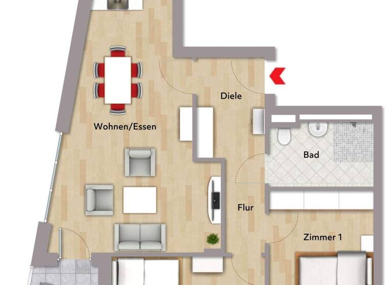Wohnung zur Miete - Erstbezug 1.603 € 3 Zimmer 85,5 m² 1. Geschoss frei ab sofort Leonberg 71229