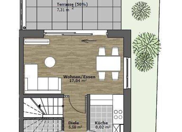 Reihenmittelhaus zum Kauf provisionsfrei 419.000 € 4,5 Zimmer 109 m² Zwenkau 04442
