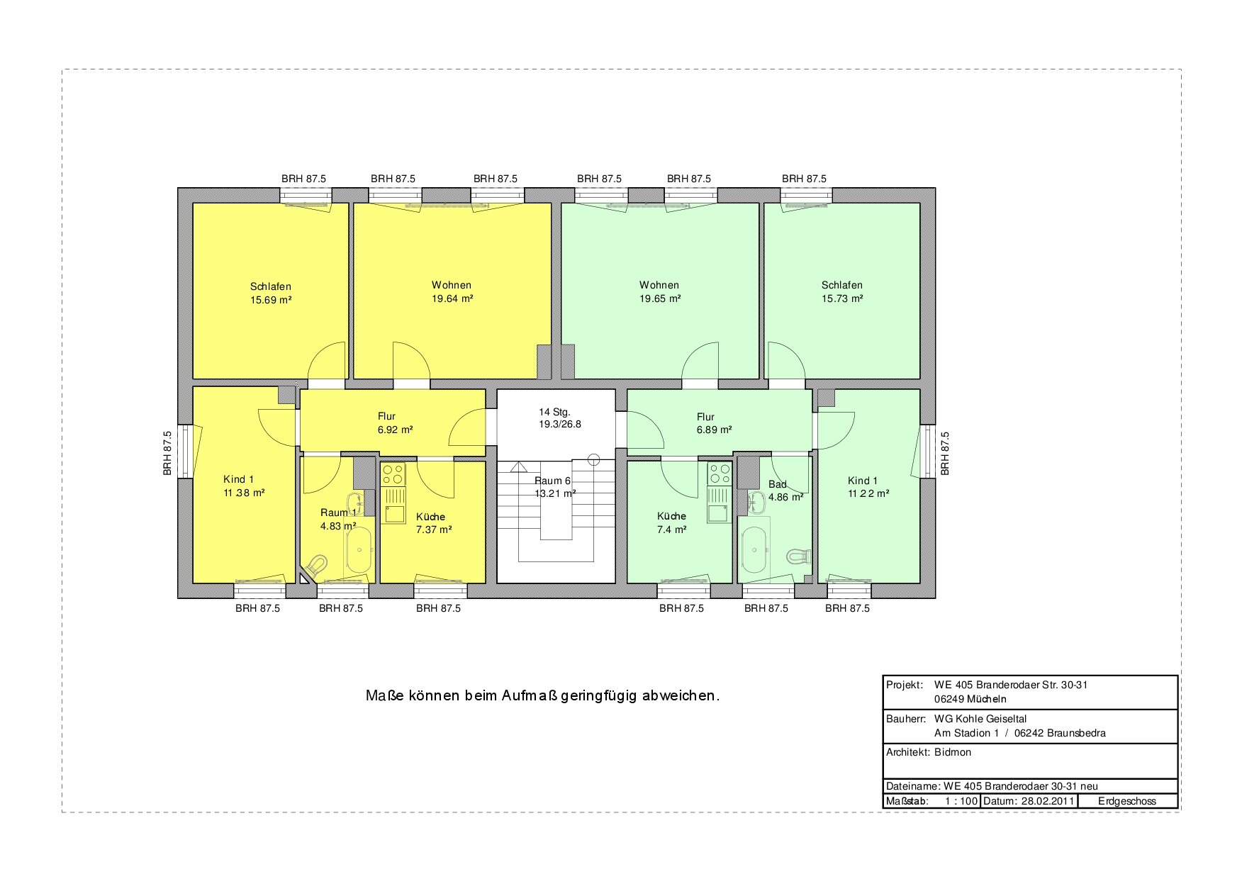 Wohnung zur Miete 422 € 3 Zimmer 60,3 m²<br/>Wohnfläche 1.<br/>Geschoss Branderodaer Str. 31 Mücheln Mücheln 06249