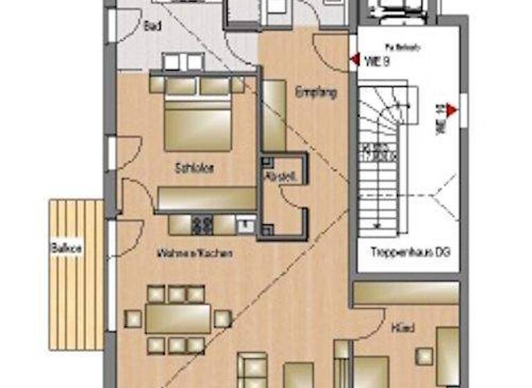 Wohnung zur Miete - Erstbezug 2.995 € 3 Zimmer 113 m² 2. Geschoss Gartenstadtstraße Trudering-Riem München 81825