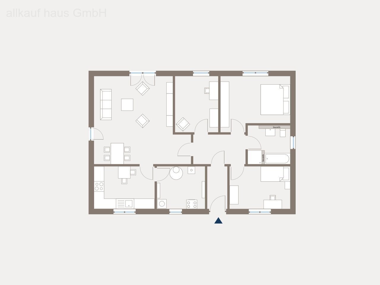 Bungalow zum Kauf 315.339 € 4 Zimmer 107,2 m²<br/>Wohnfläche 513 m²<br/>Grundstück Riemsloh Melle Buer 49328