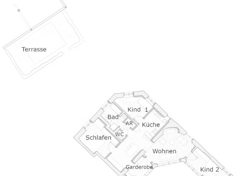 Wohnung zur Miete 1.100 € 4,5 Zimmer 101,5 m² 1. Geschoss Geltolfing Aiterhofen 94330