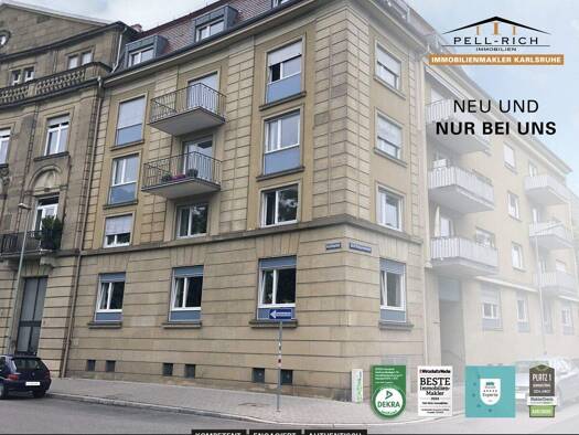 Wohnung zur Miete 490 € 1 Zimmer 14,9 m² frei ab 15.01.2026 Weststadt Karlsruhe 76133