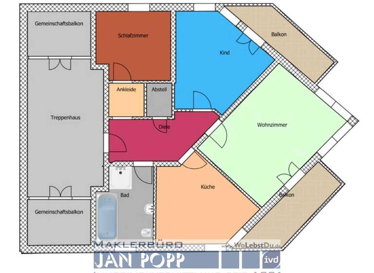Wohnung zum Kauf 75.000 € 3 Zimmer 86,2 m² 2. Geschoss Reudnitz Mohlsdorf-Teichwolframsdorf 07987