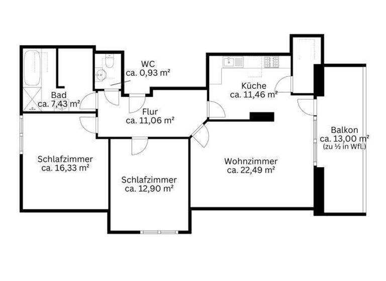 Wohnung zum Kauf 295.000 € 3 Zimmer 89,1 m² Gaimersheim 85080