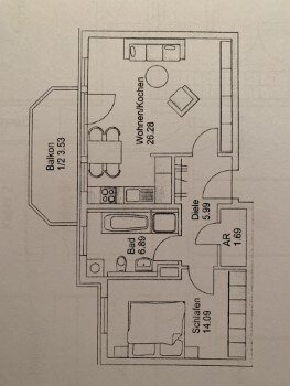 Wohnung zur Miete 700 € 2,5 Zimmer 59 m²<br/>Wohnfläche ab sofort<br/>Verfügbarkeit Schenkendorfstraße Lechhausen - Ost Augsburg 86167