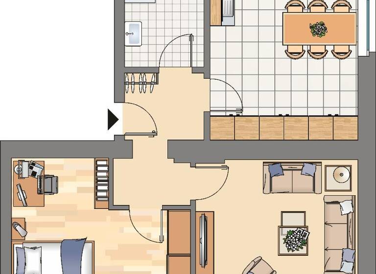 Wohnung zur Miete 495 € 2 Zimmer 61,9 m² 2. Geschoss frei ab 06.04.2026 Zollernstraße 6 Kirchlinde Dortmund 44379