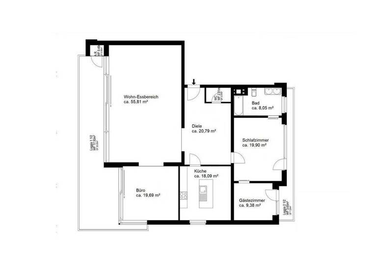 Wohnung zum Kauf 899.000 € 4 Zimmer 171,8 m² Marienthal Hamburg-Marienthal 22043