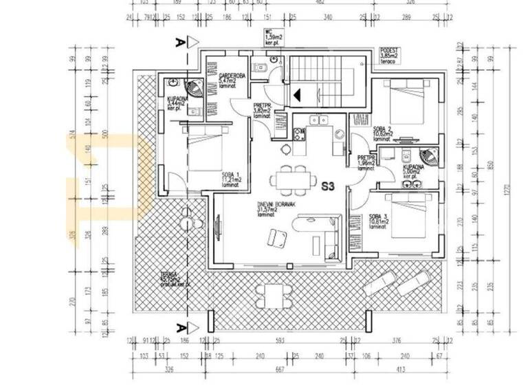 Wohnung zum Kauf 350.000 € 3 Zimmer 86 m² 2. Geschoss Sveti Filip i Jakov